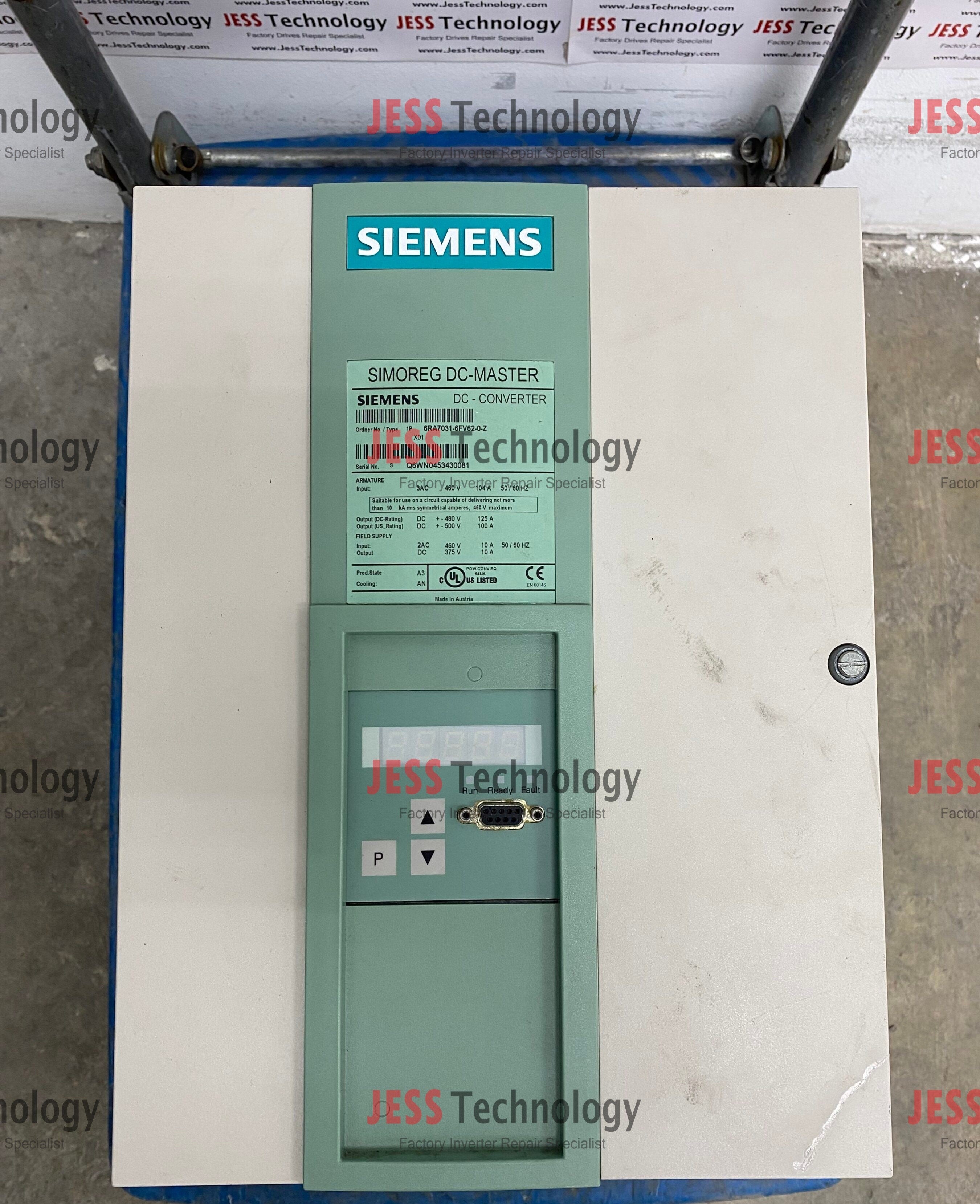 REPAIR SIEMENS 6RA7031-8FV62-0-Z MALAYSIA, SINGAPORE, THAILAND, VIETNAM