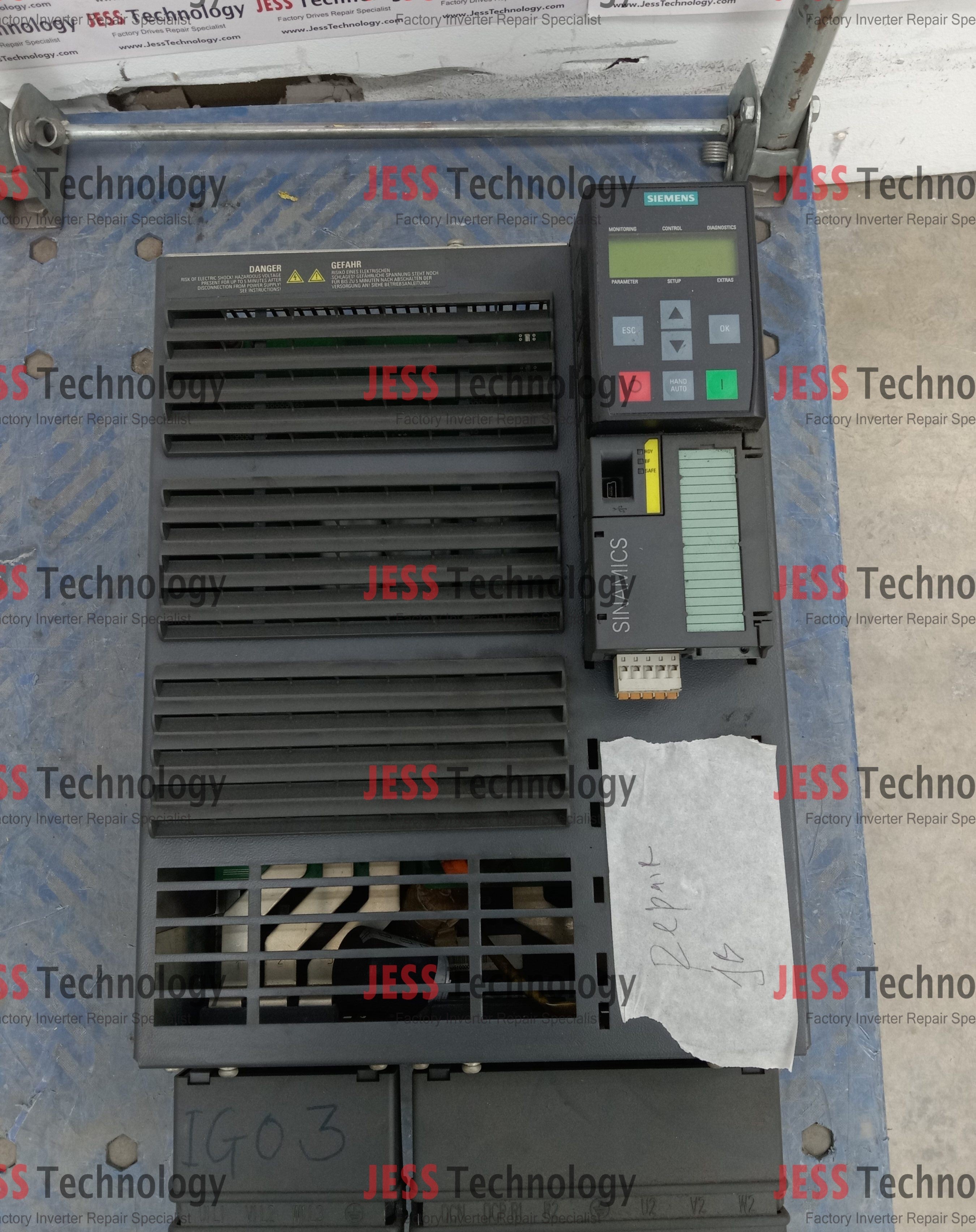REPAIR SIEMENS INVERTER 6SL3210-1NE27-5UL0 MALAYSIA, SINGAPORE, THAILAND, VIETNAM