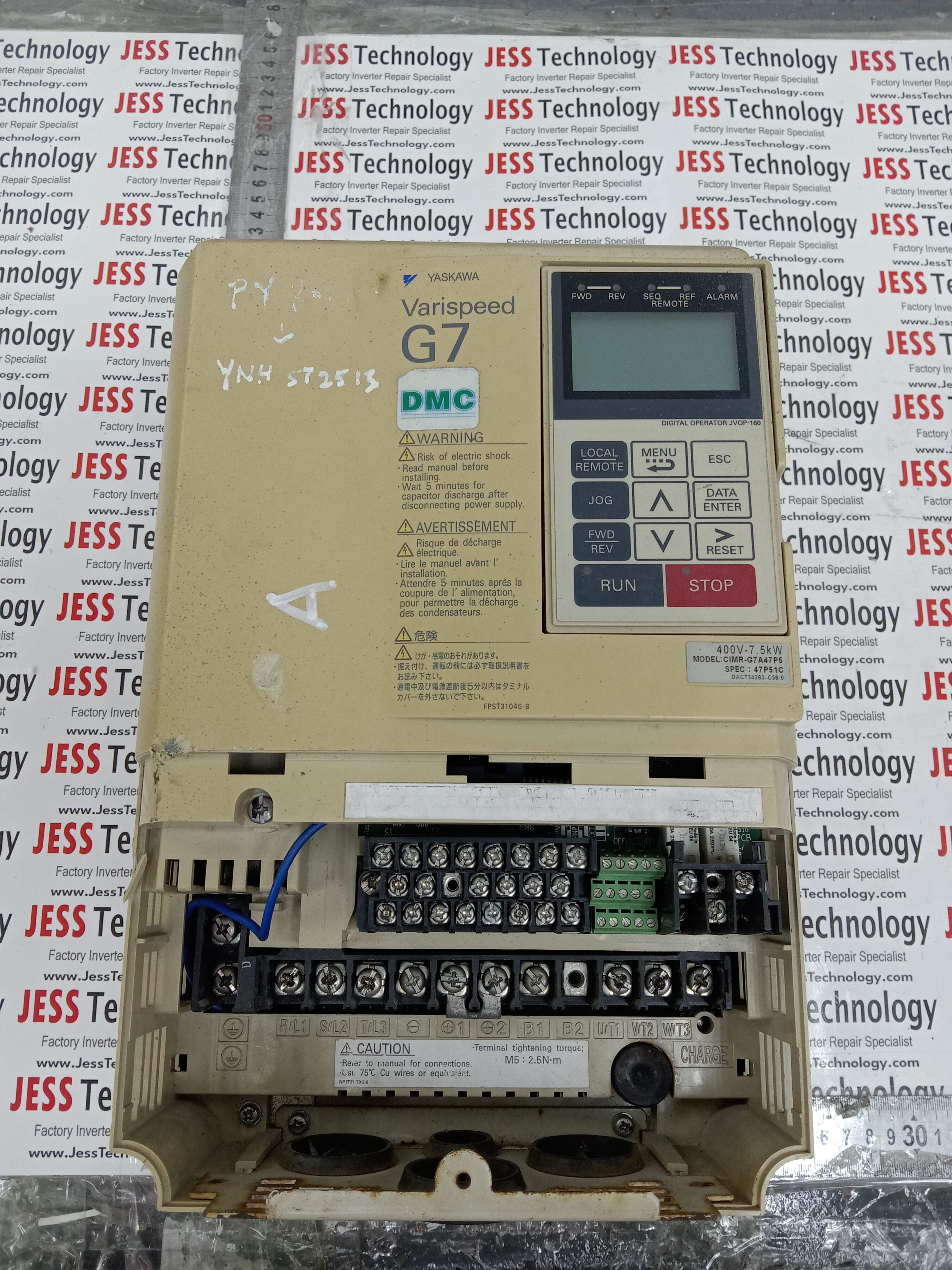 REPAIR YASKAWA INVERTER CIMR-G7A47P5 MALAYSIA, SINGAPORE, THAILAND, VIETNAM