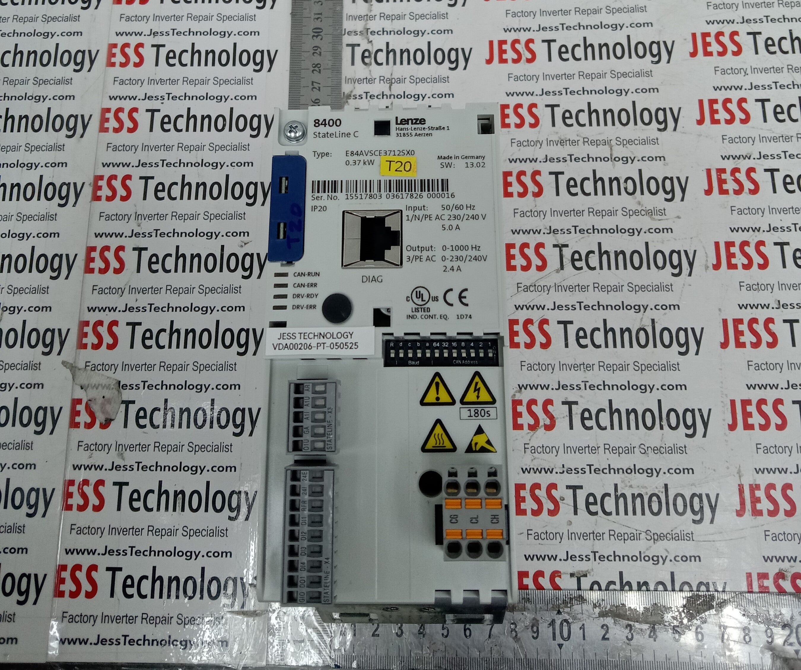 REPAIR LENZE INVERTER E84AVSCE3712SX0 MALAYSIA, SINGAPORE, THAILAND, VIETNAM, INDONESIA