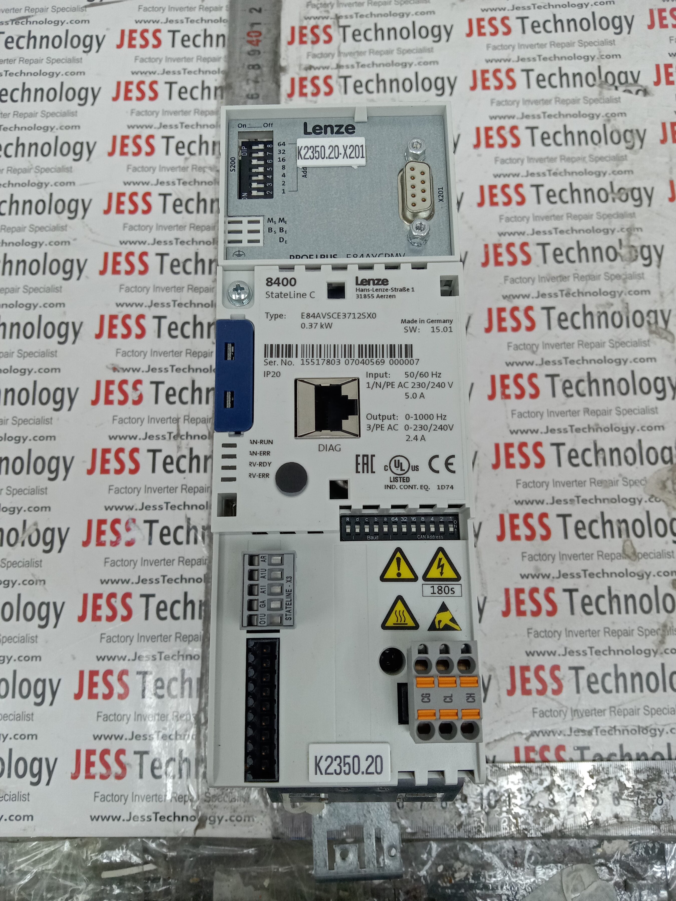 REPAIR LENZE INVERTER E84AVSCE3712SX0 MALAYSIA, SINGAPORE, THAILAND, VIETNAM, INDONESIA