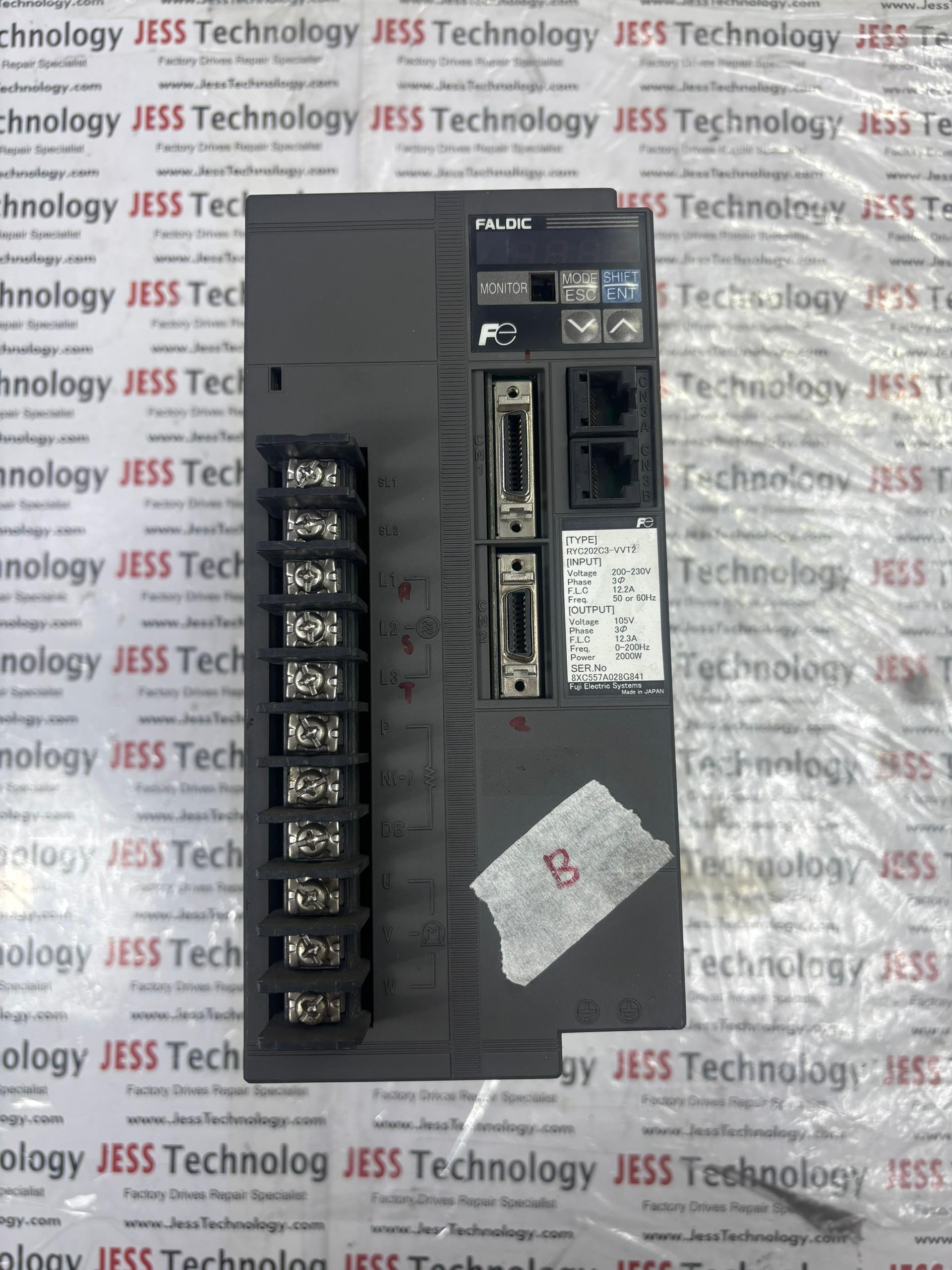 REPAIR FUJI ELECTRIC SERVO DRIVE FALDIC RYC202C3-VVT2 MALAYSIA, SINGAPORE, THAILAND, VIETNAM, INDONESIA