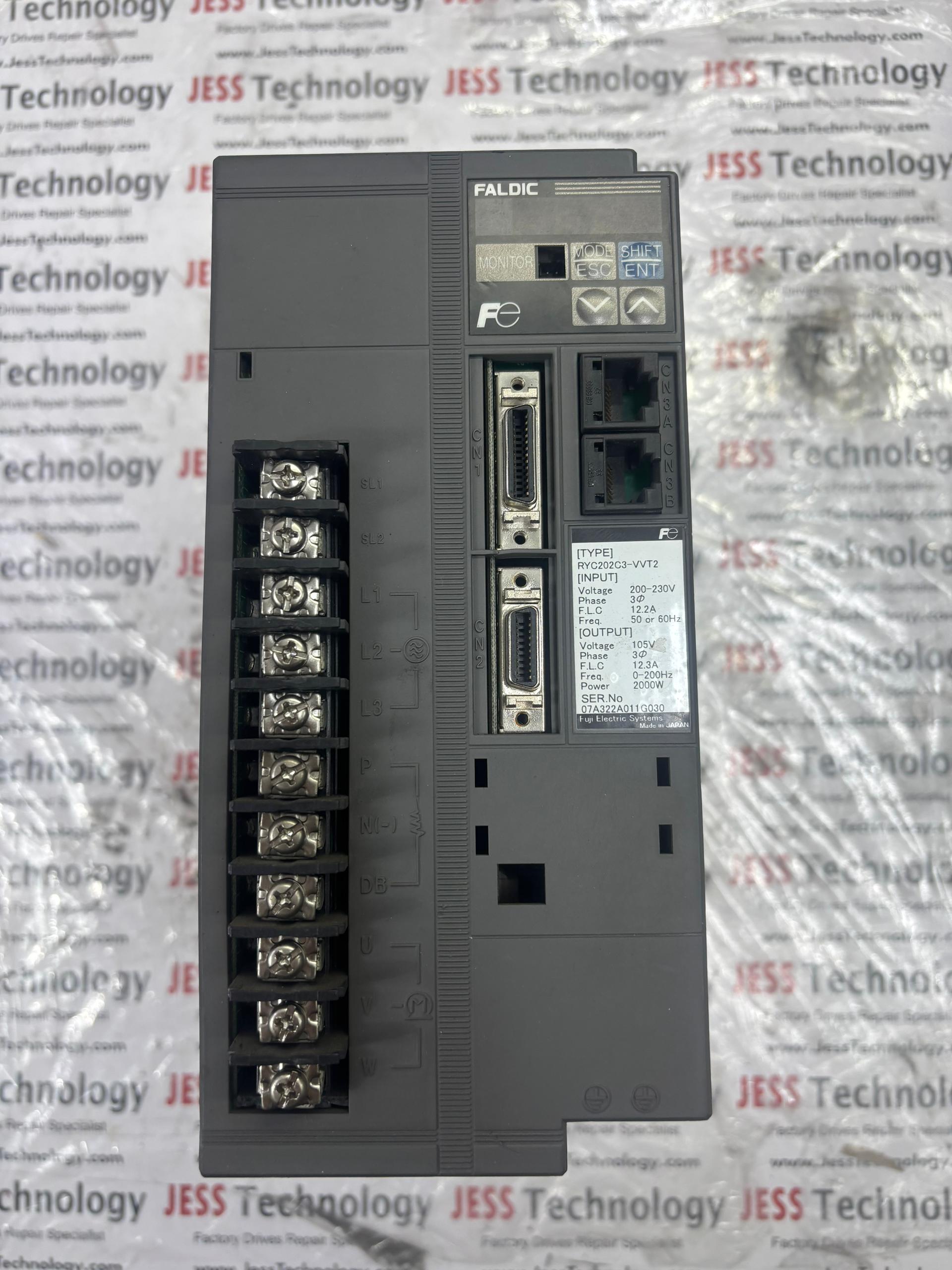 REPAIR FUJI ELECTRIC SERVO DRIVE FALDIC SERVO RYC202C3-VVT2 MALAYSIA, SINGAPORE, THAILAND, VIETNAM, INDONESIA