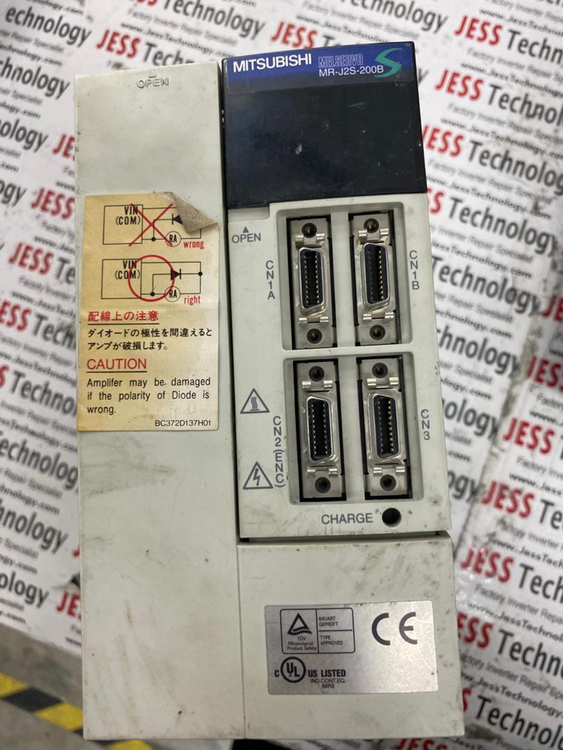 Repair MITSUBISHI AC SERVO DRIVE MR-J2S- 200B MALAYSIA, SINGAPORE, THAILAND, VIETNAM, INDONESIA