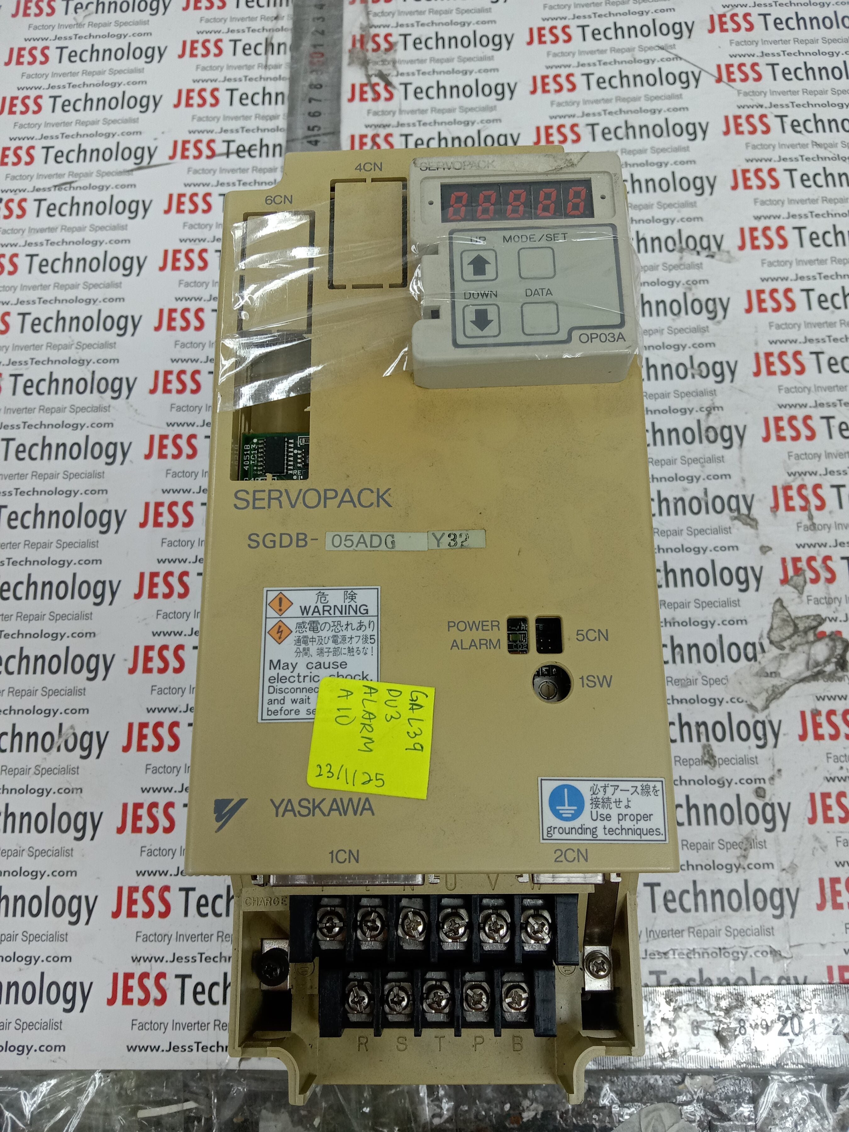 REPAIR YASKAWA SERVO DRIVE SGDB-05ADGY32 MALAYSIA, SINGAPORE, THAILAND, VIETNAM