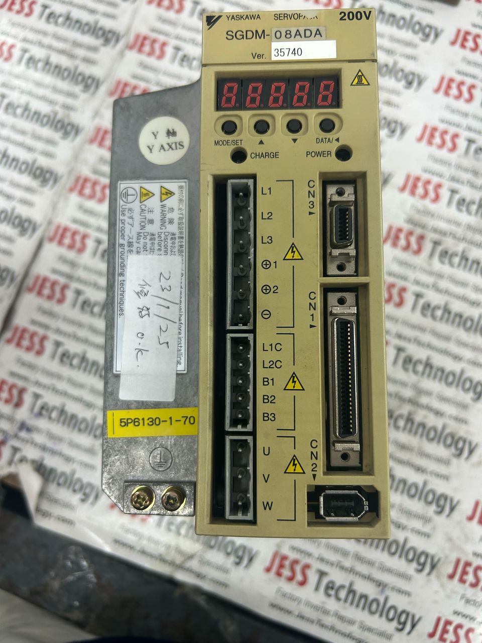 REPAIR YASKAWA SERVO DRIVE SGDM-08ADA MALAYSIA, SINGAPORE, THAILAND, VIETNAM