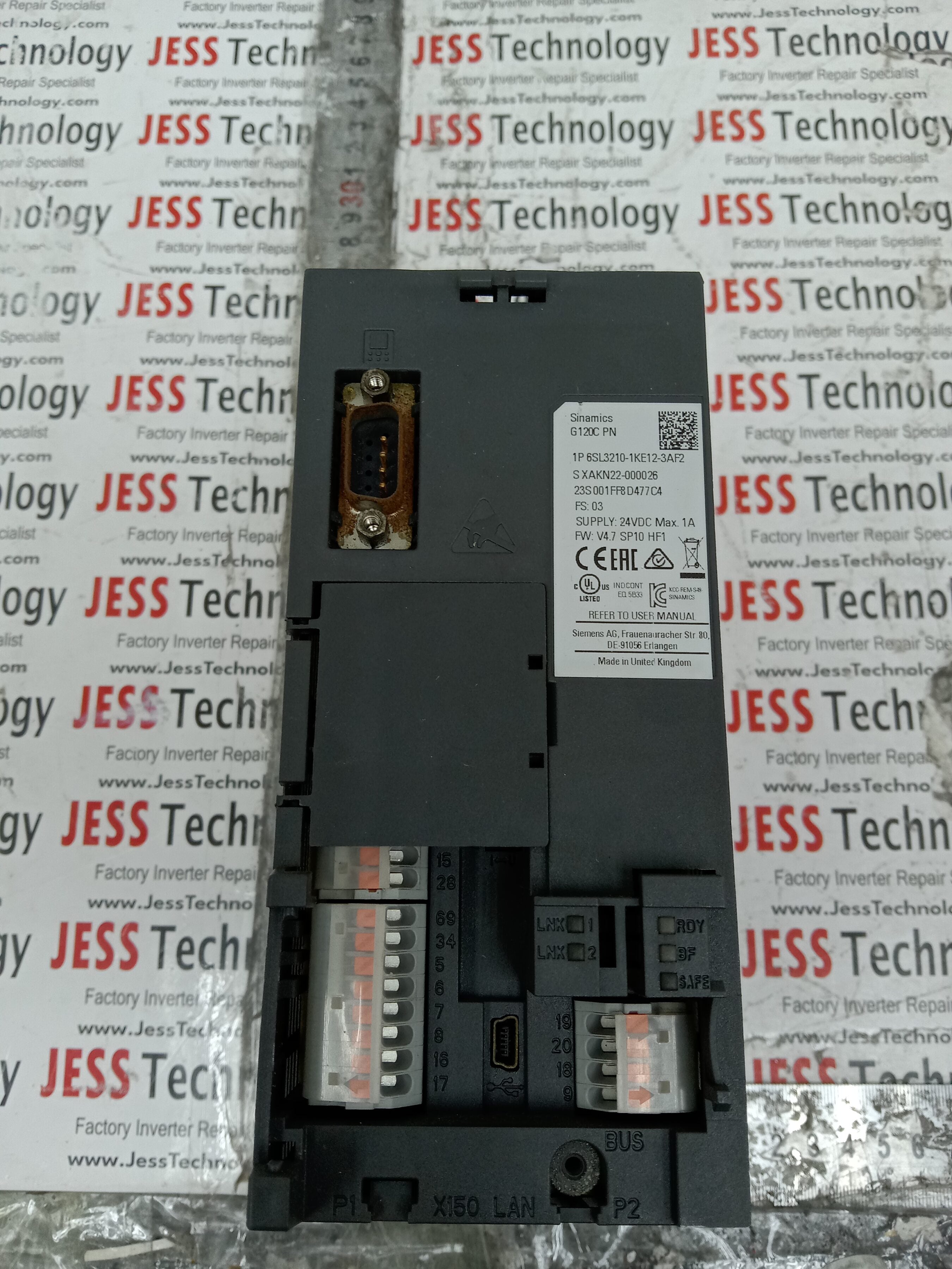 REPAIR SIEMENS INVERTER SINAMIC 6SL3210-1KE12-3AF2 MALAYSIA, SINGAPORE, THAILAND, VIETNAM